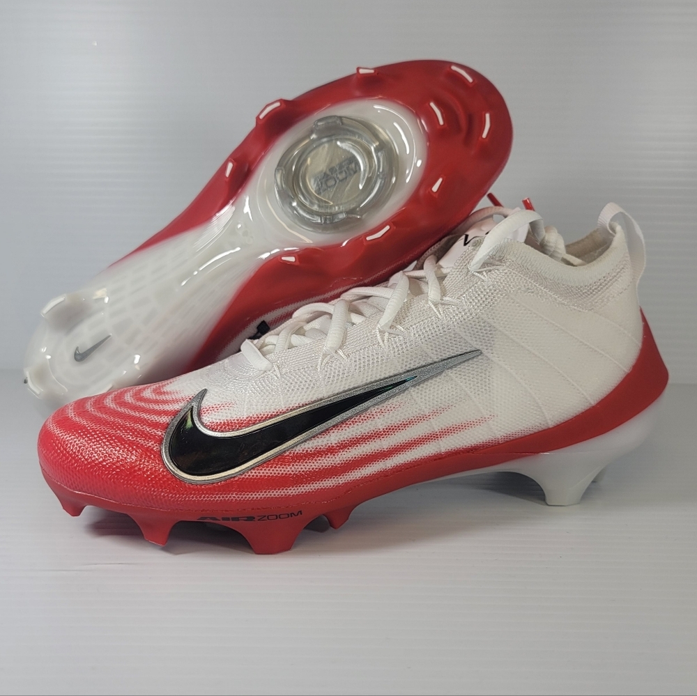 Nike Zoom Vapor Elite 1 Football Cleats FB3288-102 Size 8.5 Red White New